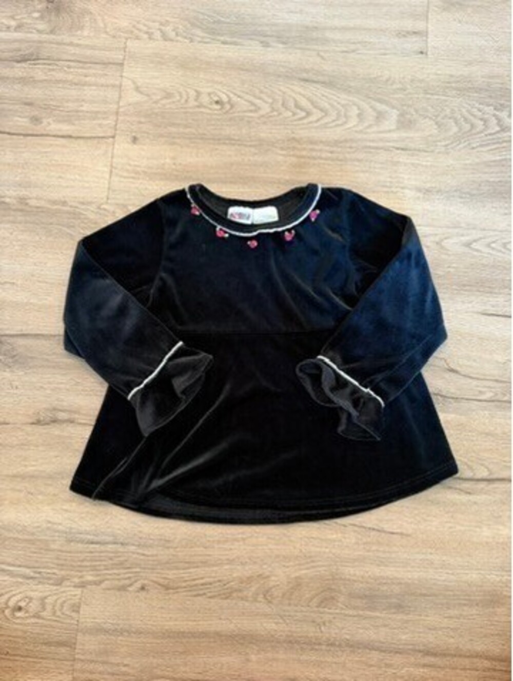 Vintage Y2K Okie Dokie Long Sleeve Velour Shirt Size 4t